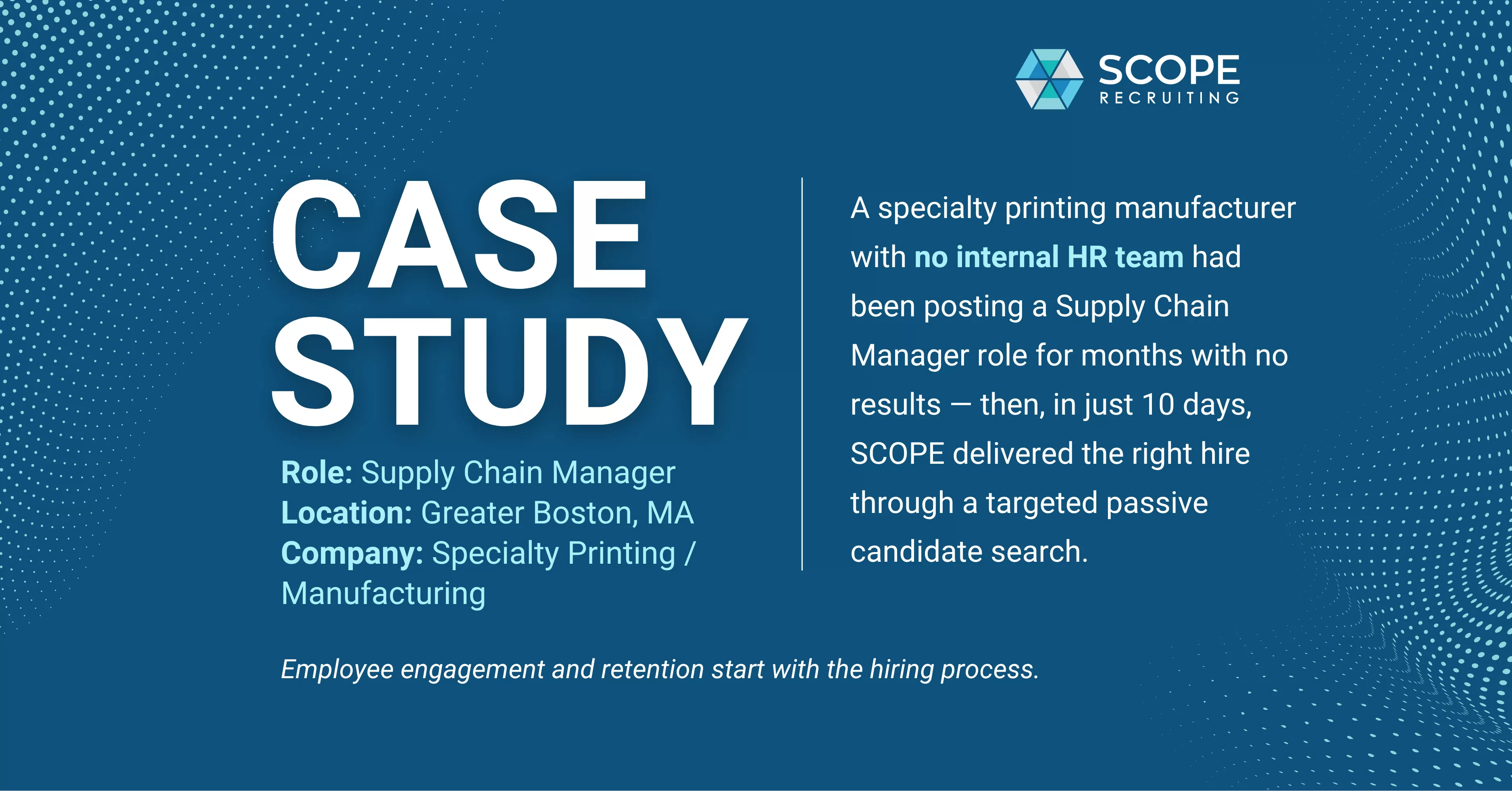 Case Study: Hiring a Supply Chain Manager in 10 Days